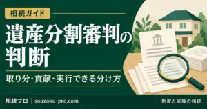 遺産分割審判で変わる結果。知っておきたい3つの判断基準