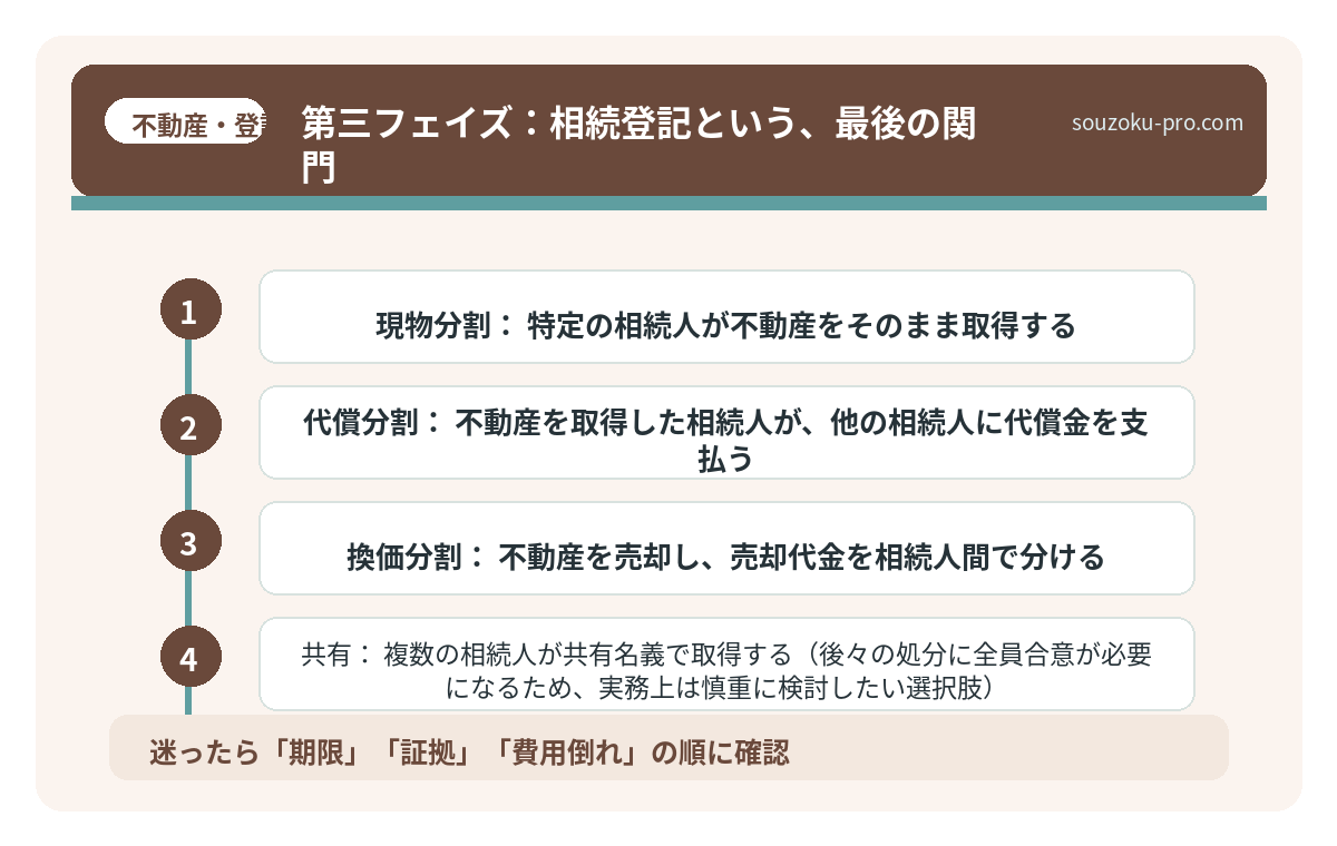 第三フェイズ：相続登記という、最後の関門