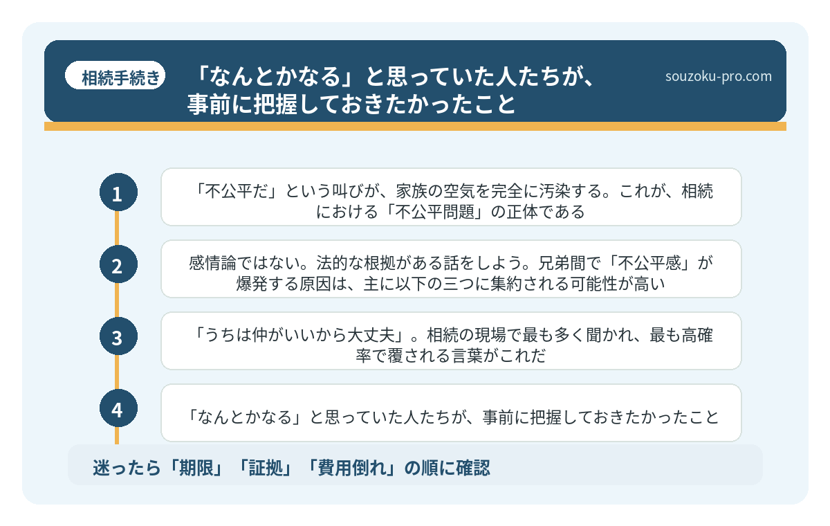「なんとかなる」と思っていた人たちが、事前に把握しておきたかったこと