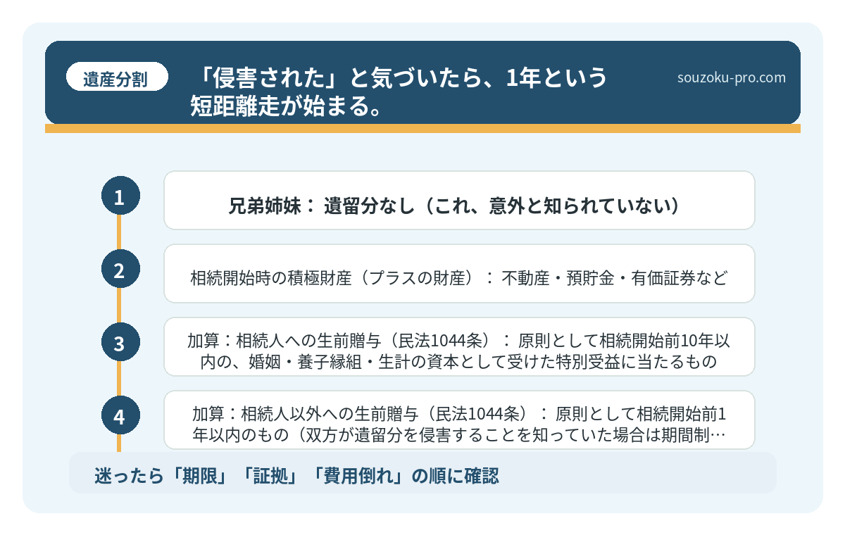 「侵害された」と気づいたら、1年という短距離走が始まる。