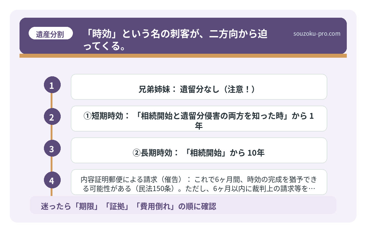 「時効」という名の刺客が、二方向から迫ってくる。