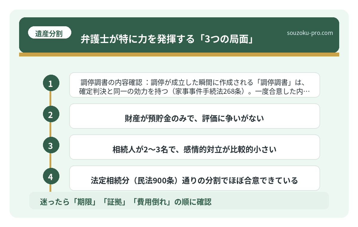 弁護士が特に力を発揮する「3つの局面」