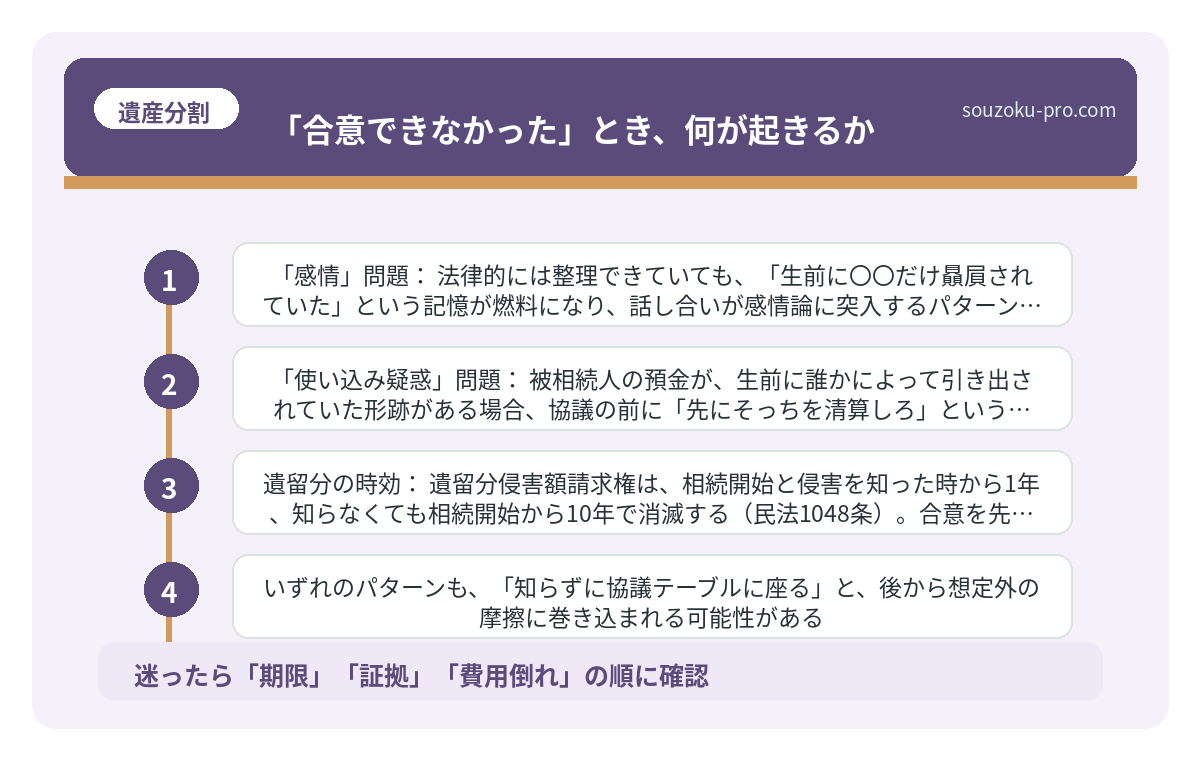 「合意できなかった」とき、何が起きるか