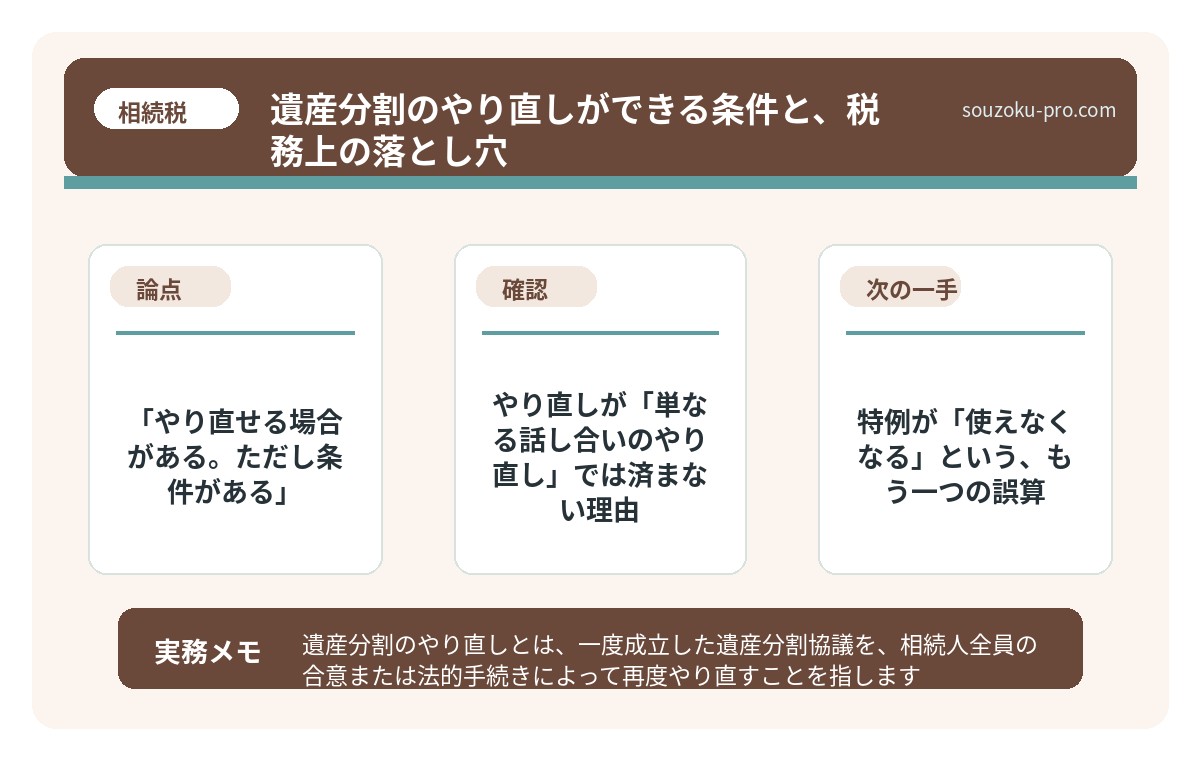 で、結論から言うと「やり直せる場合がある。ただし条件がある」