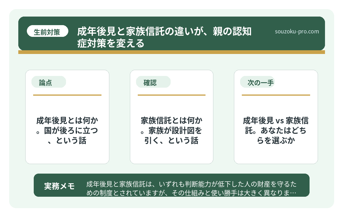 成年後見とは何か。国が後ろに立つ、という話