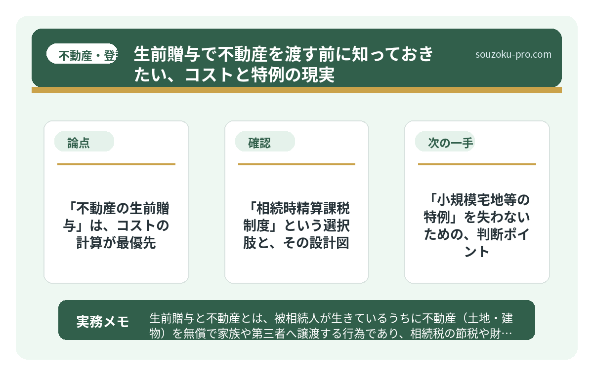 「相続時精算課税制度」という選択肢と、その設計図