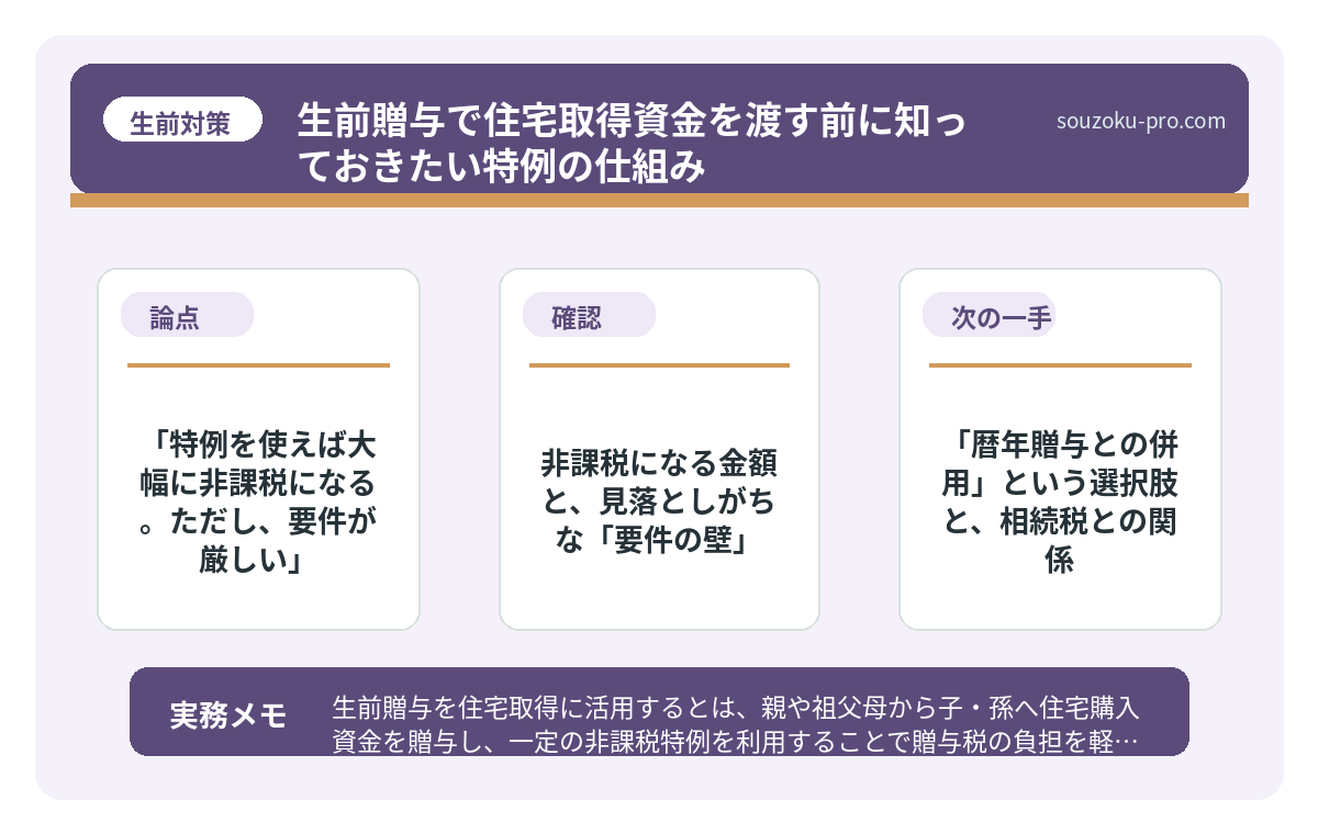 で、結論から言うと「特例を使えば大幅に非課税になる。ただし、要件が厳しい」