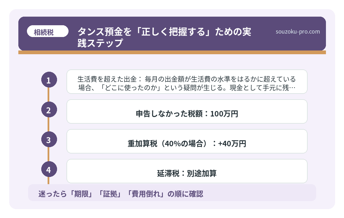 タンス預金を「正しく把握する」ための実践ステップ