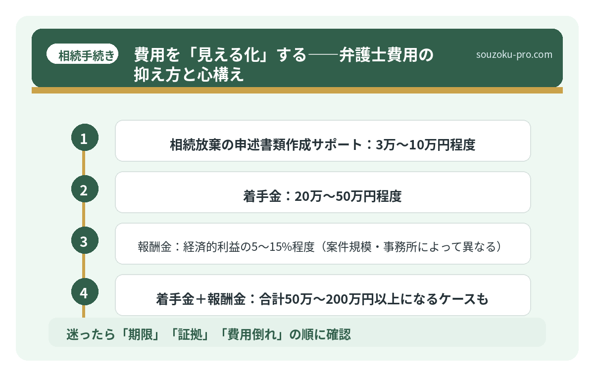 費用を「見える化」する――弁護士費用の抑え方と心構え