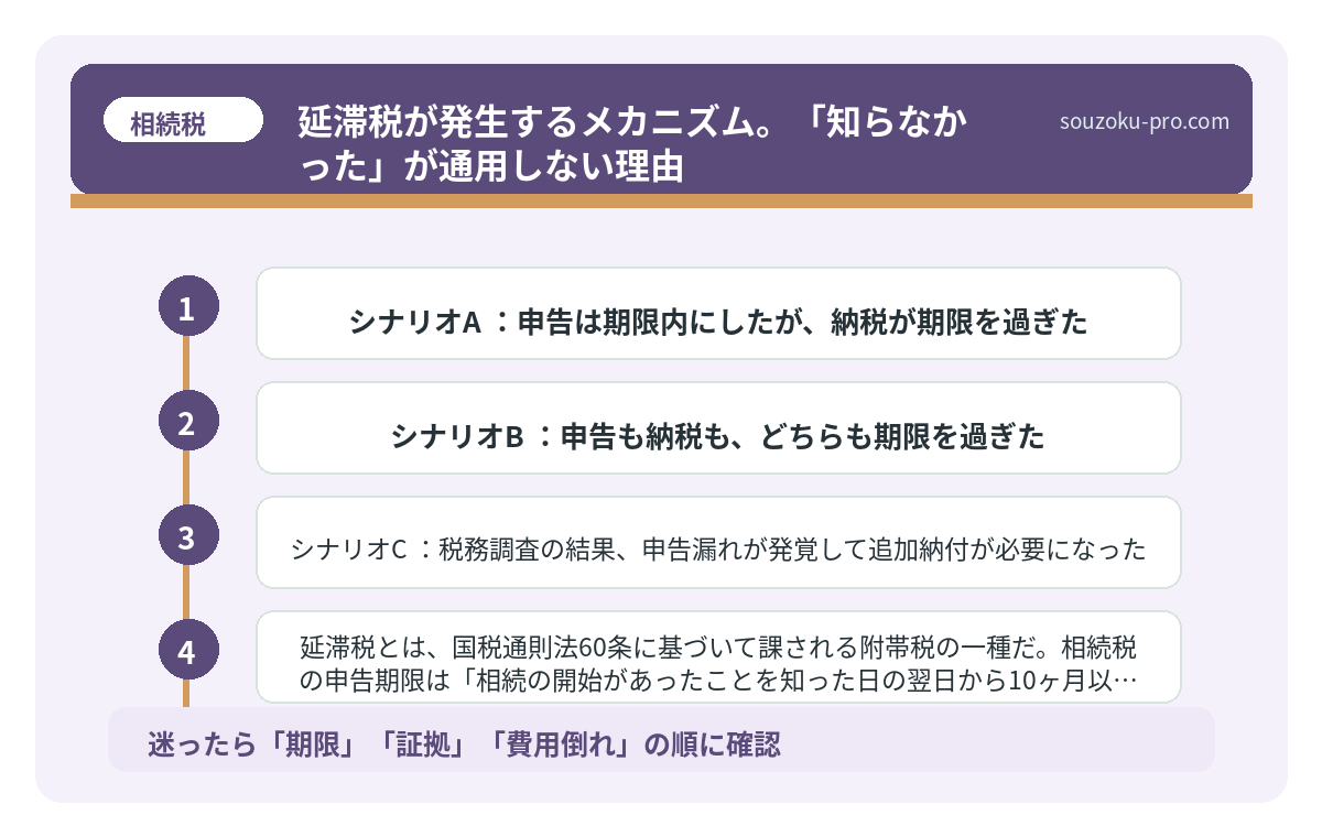 延滞税が発生するメカニズム。「知らなかった」が通用しない理由
