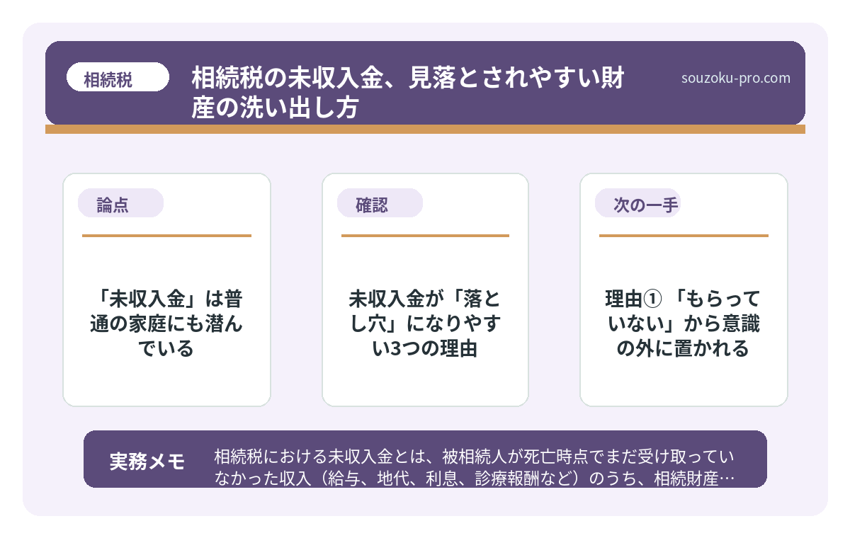で、結論から言うと「未収入金」は普通の家庭にも潜んでいる