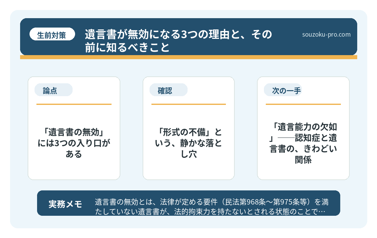 「形式の不備」という、静かな落とし穴