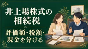 非上場株式の相続税｜評価の順序・納税額・現金の準備