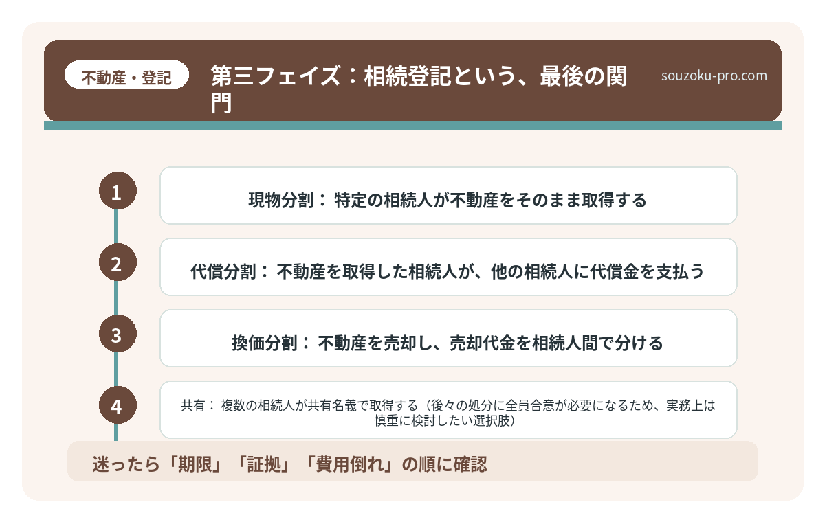 第三フェイズ:相続登記という、最後の関門