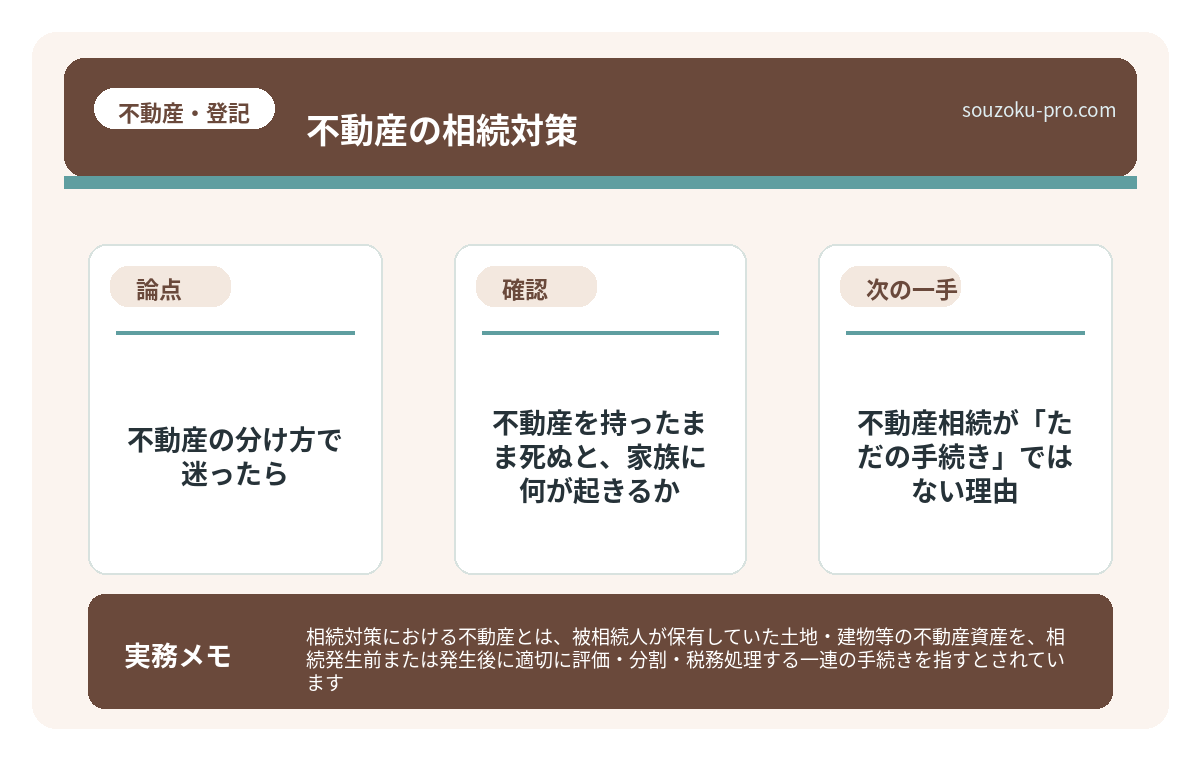 不動産相続が「ただの手続き」ではない理由
