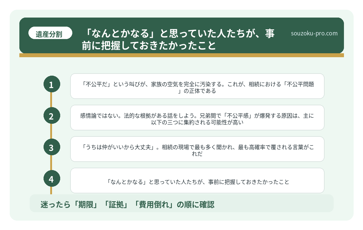 「なんとかなる」と思っていた人たちが、事前に把握しておきたかったこと