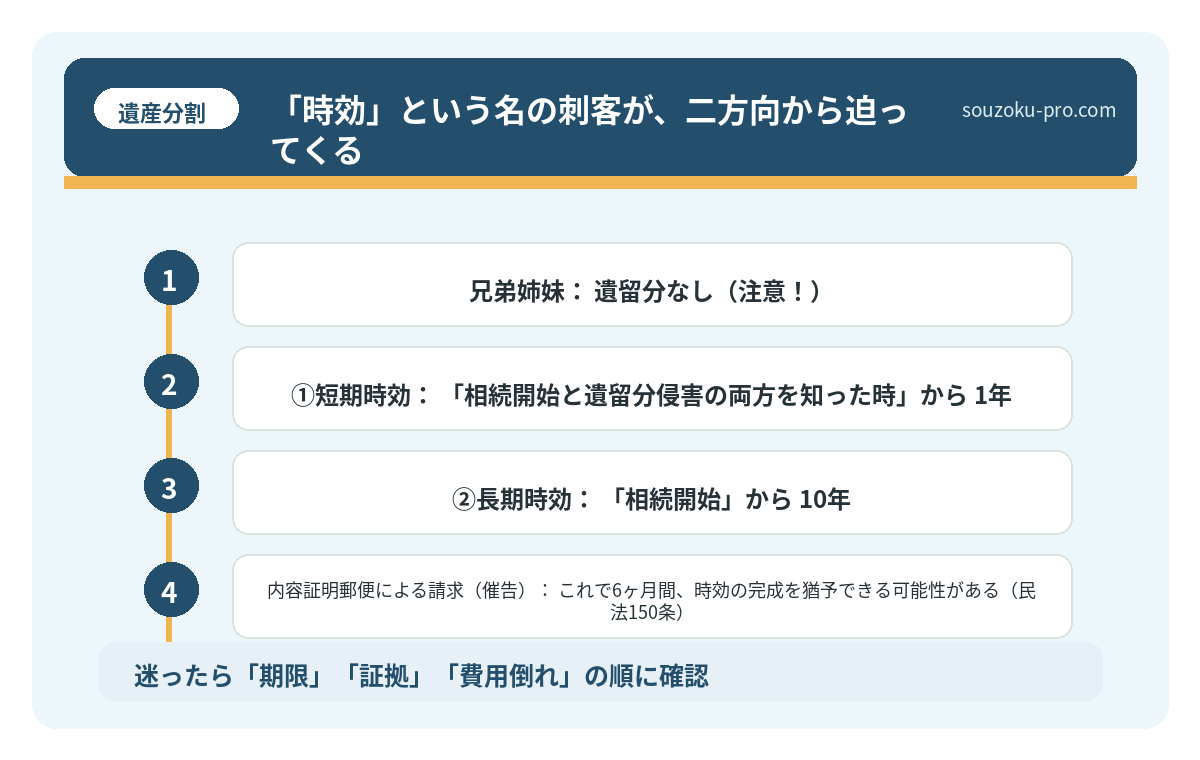 「時効」という名の刺客が、二方向から迫ってくる。