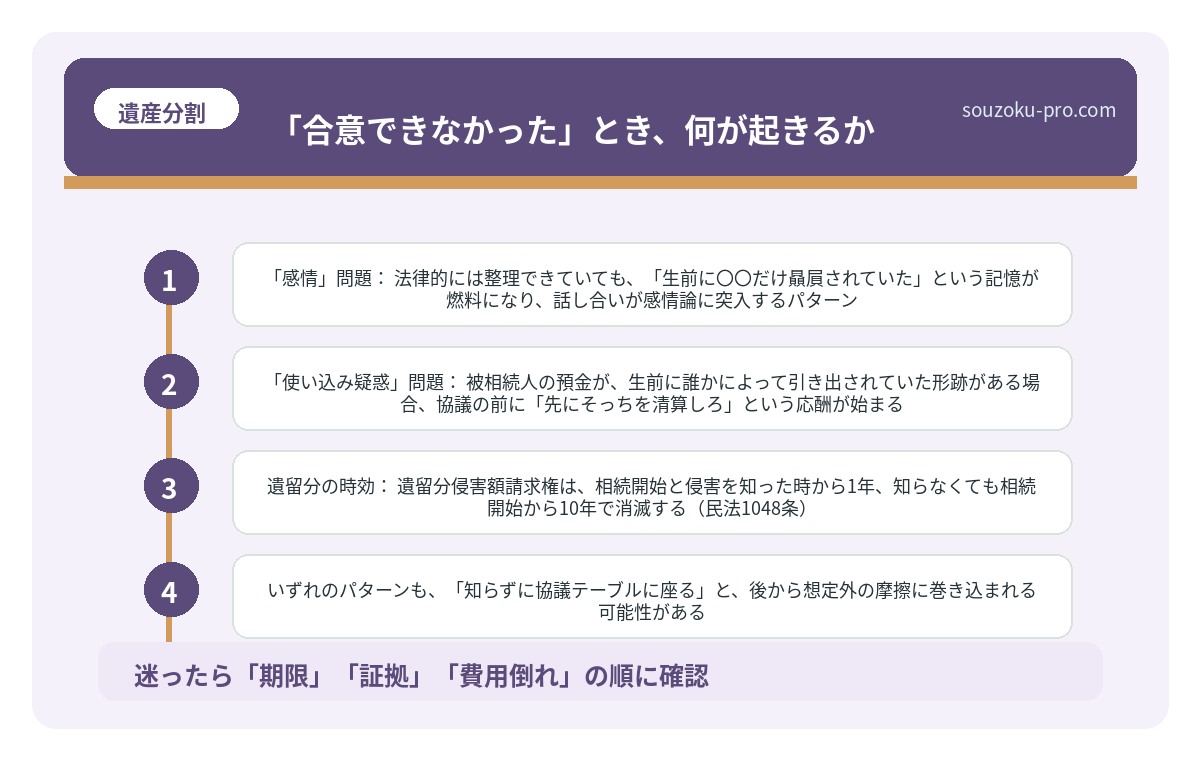 「合意できなかった」とき、何が起きるか