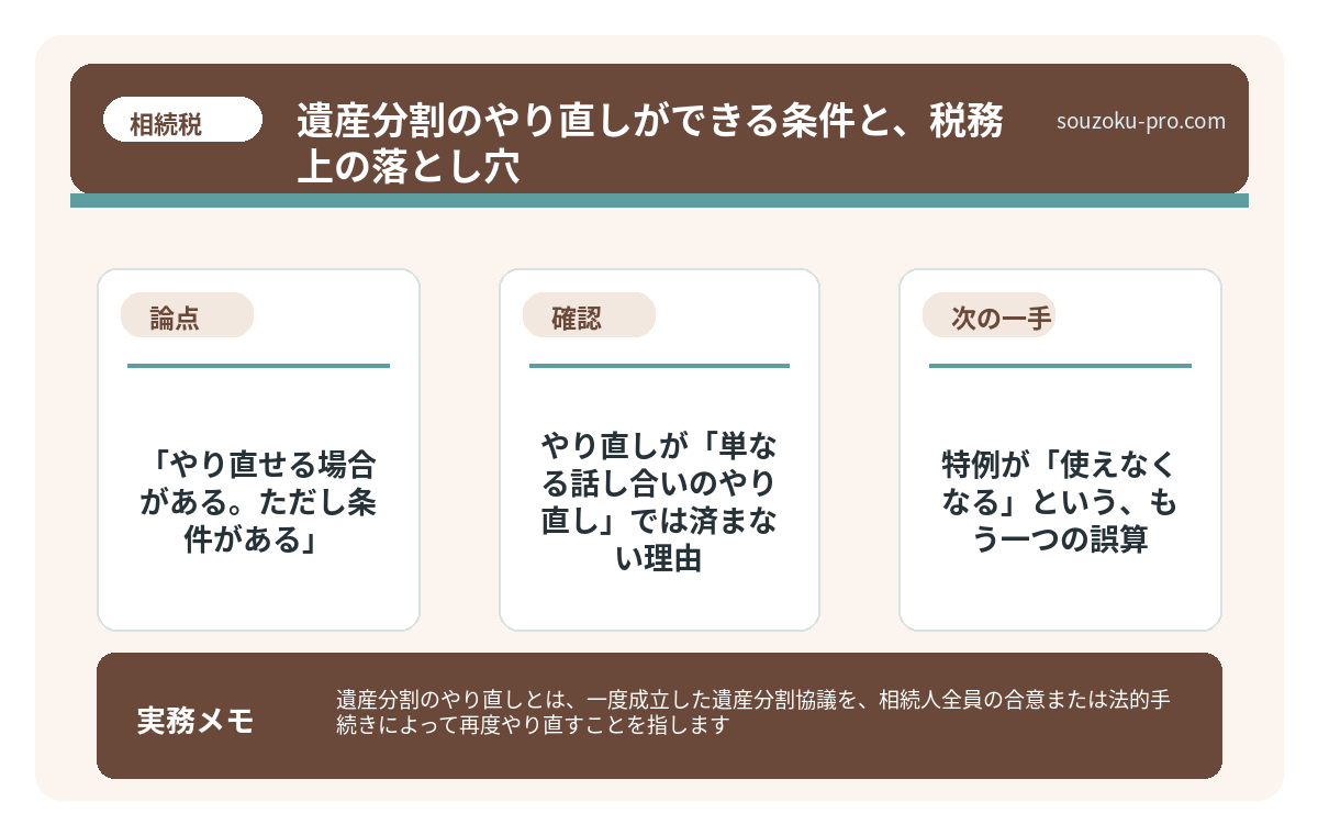で、結論から言うと「やり直せる場合がある。ただし条件がある」