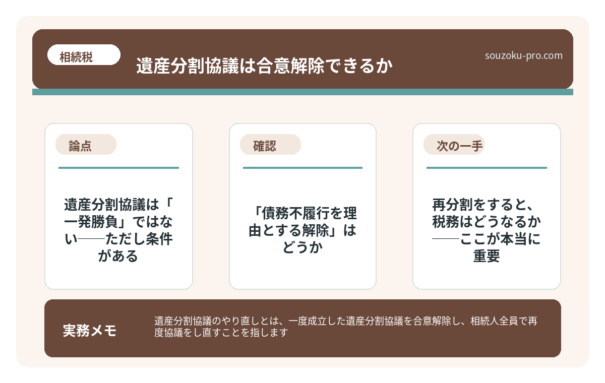 再分割をすると、税務はどうなるか──ここが本当に重要