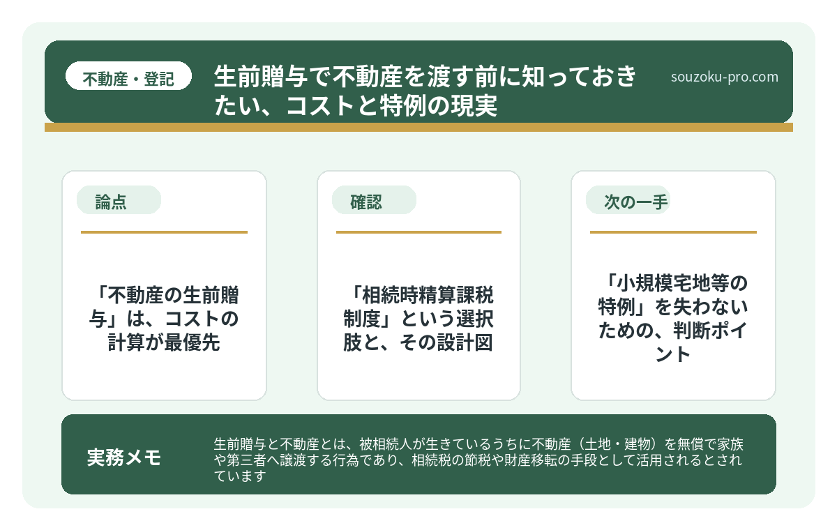 「相続時精算課税制度」という選択肢と、その設計図