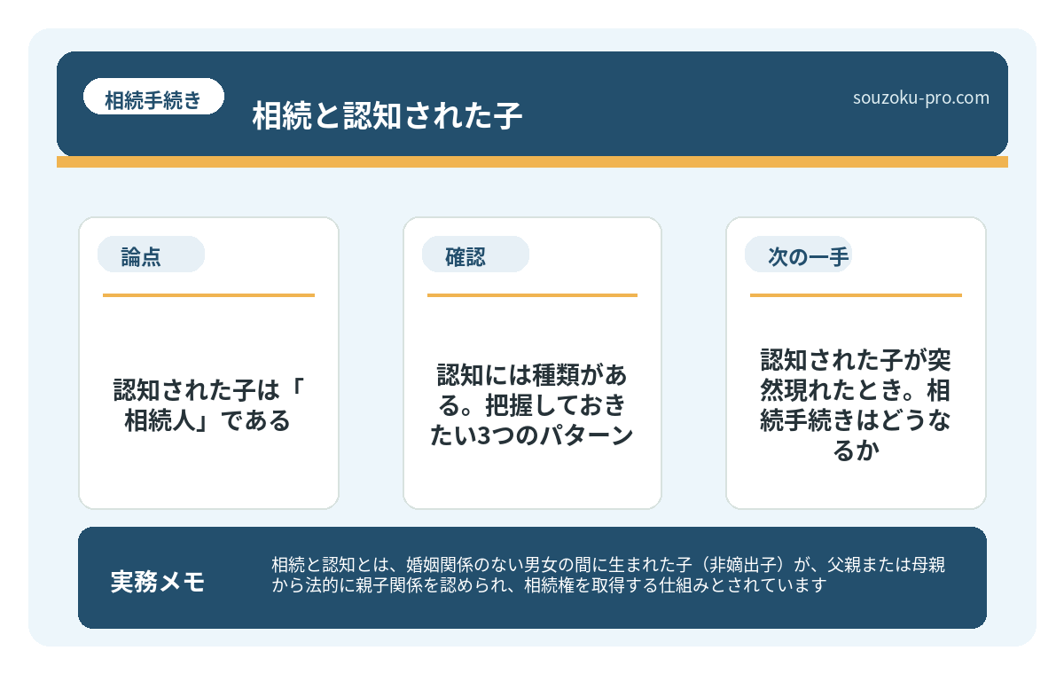 で、結論から言うと。認知された子は「相続人」である