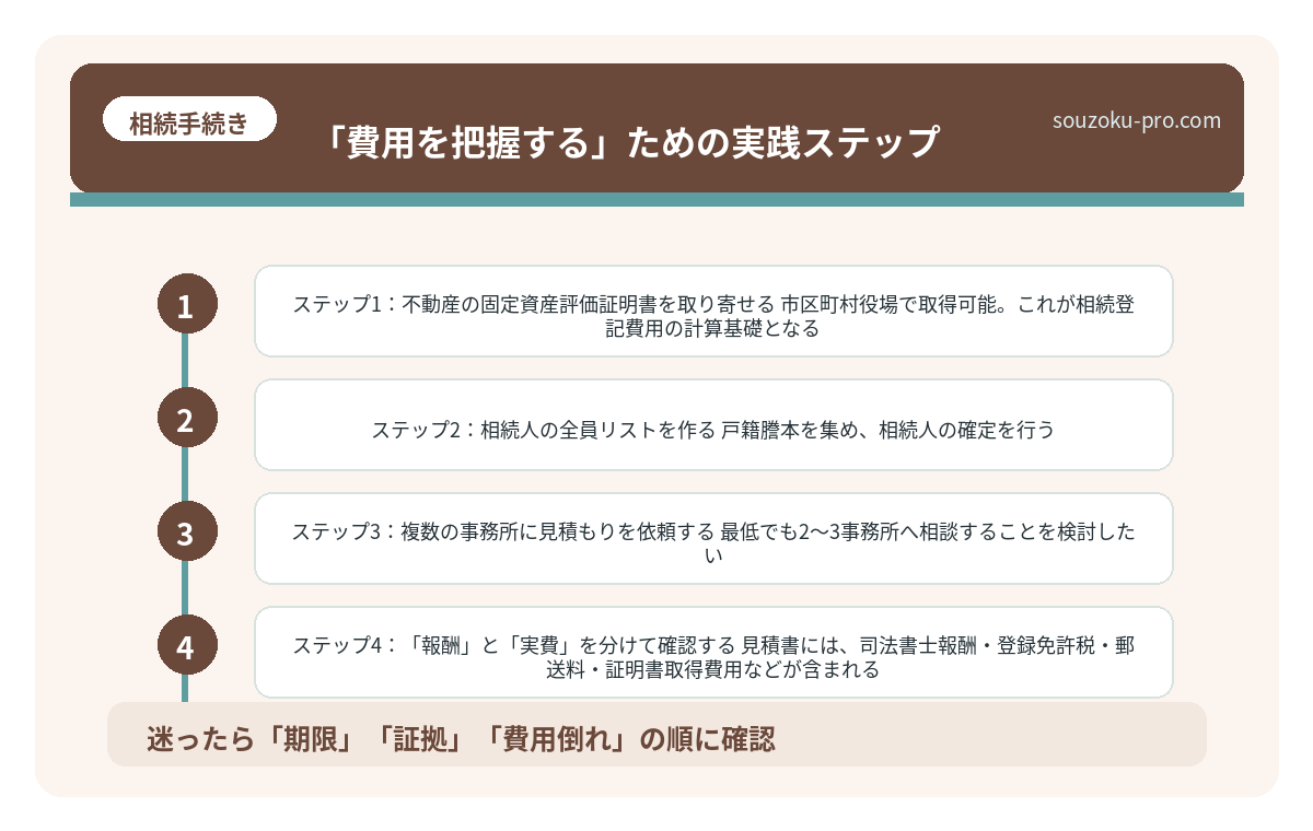 「費用を把握する」ための実践ステップ