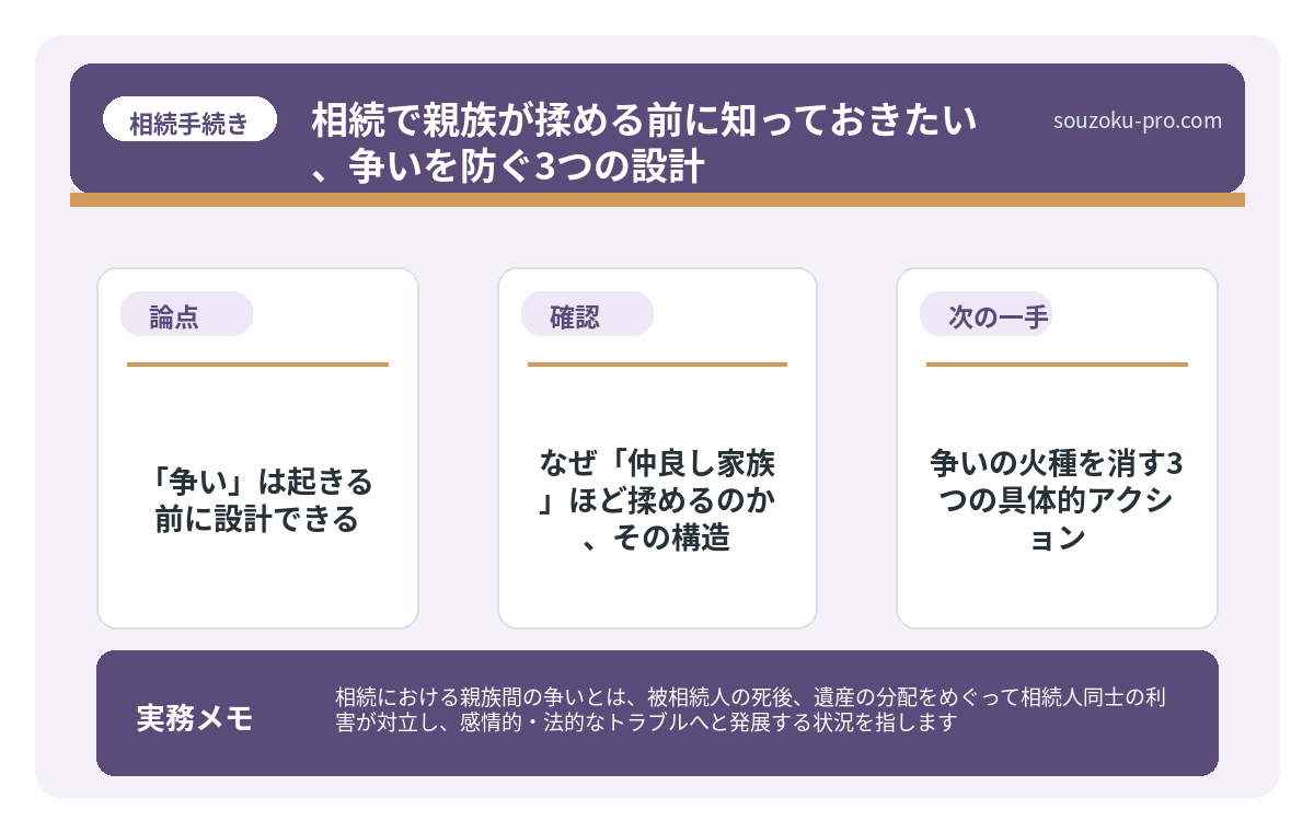 なぜ「仲良し家族」ほど揉めるのか、その構造