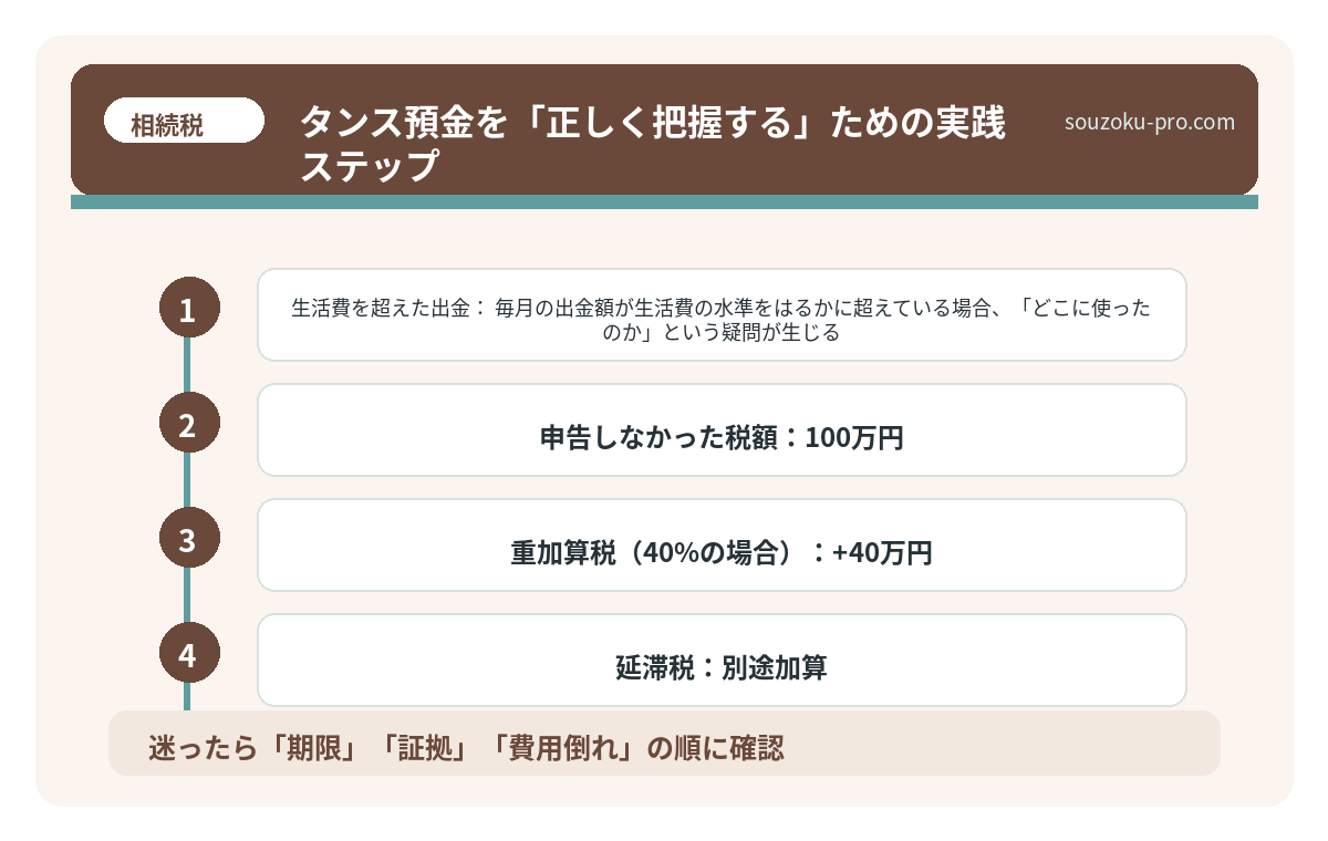 タンス預金を「正しく把握する」ための実践ステップ