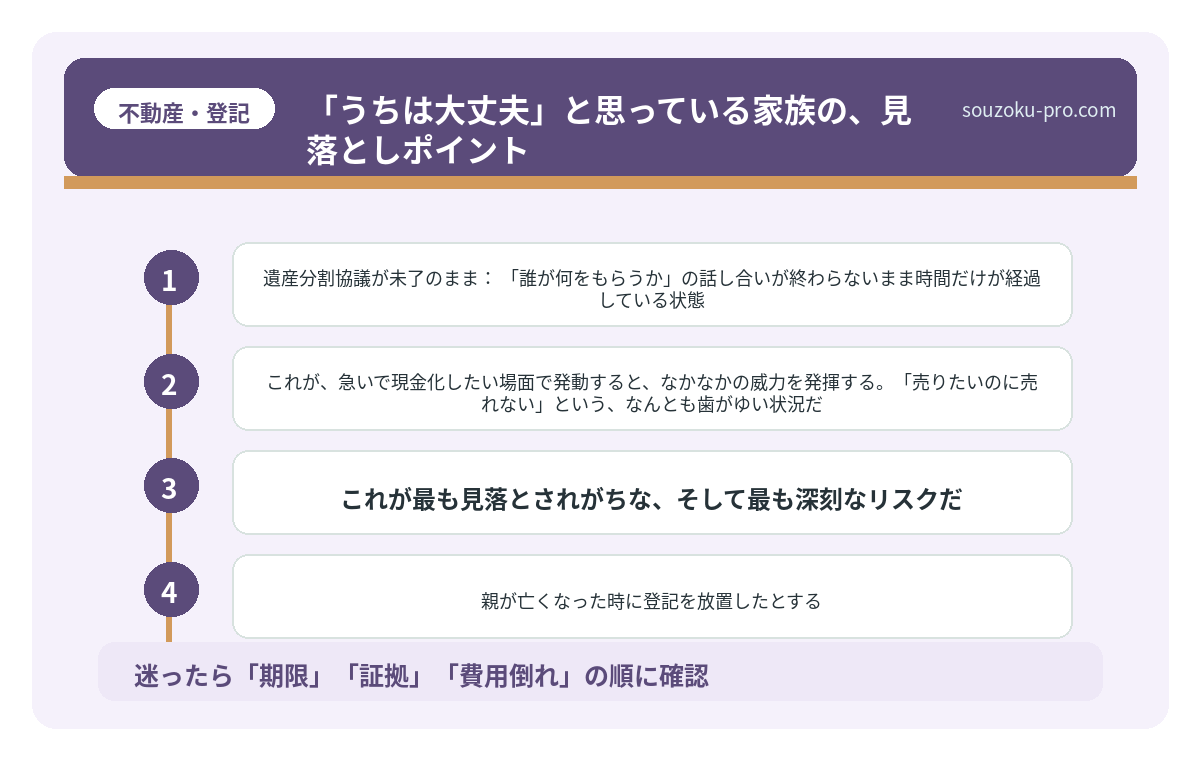 「うちは大丈夫」と思っている家族の、見落としポイント
