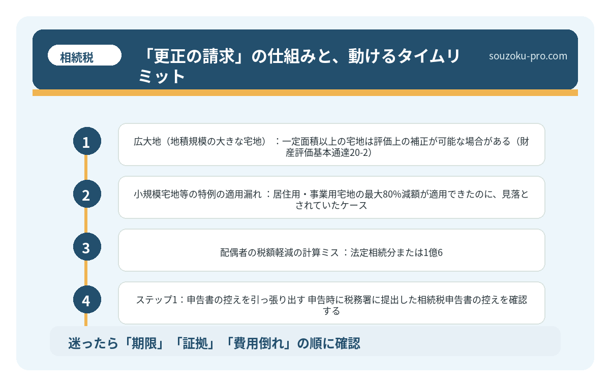 「更正の請求」の仕組みと、動けるタイムリミット