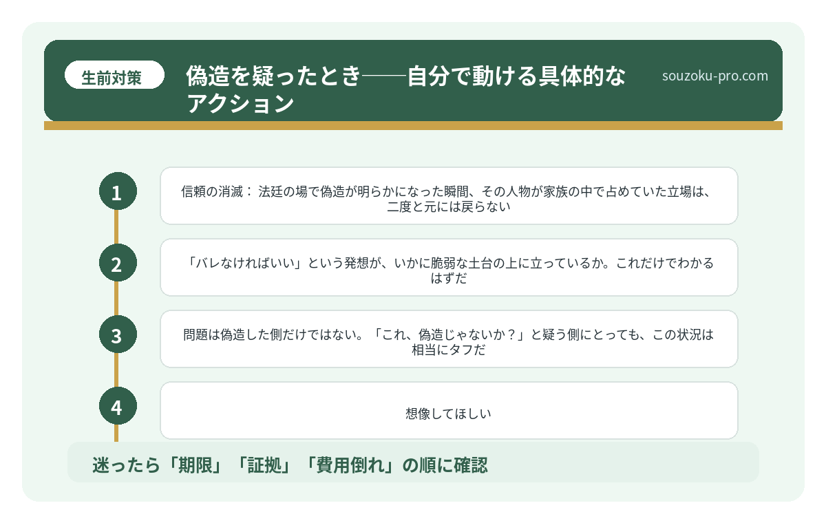 偽造を疑ったとき──自分で動ける具体的なアクション