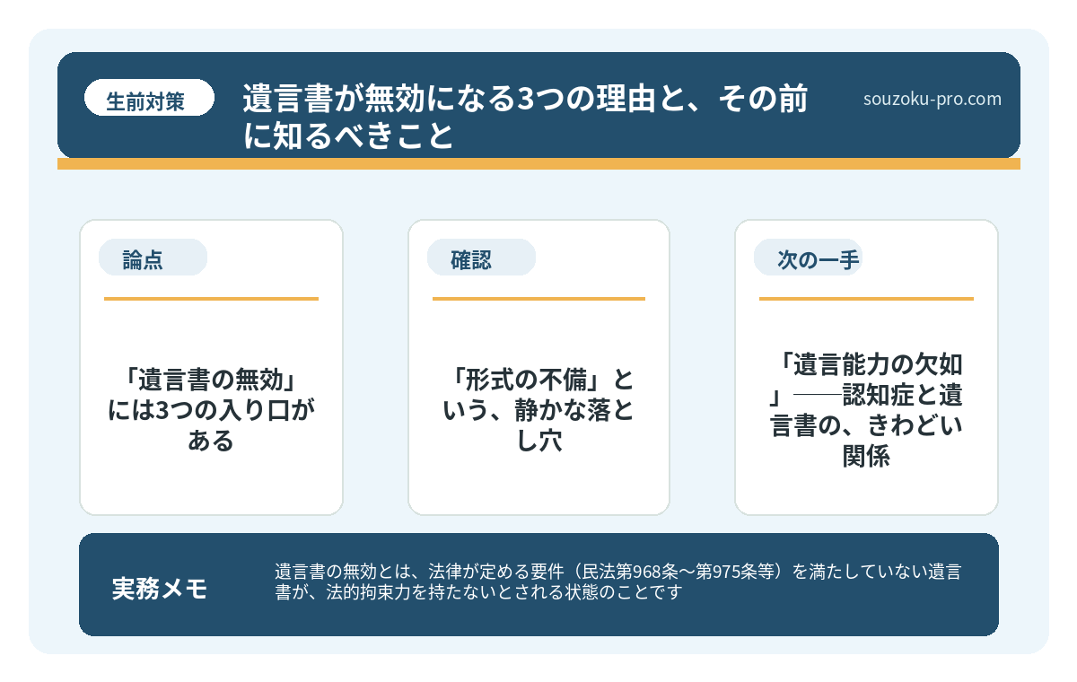 「形式の不備」という、静かな落とし穴